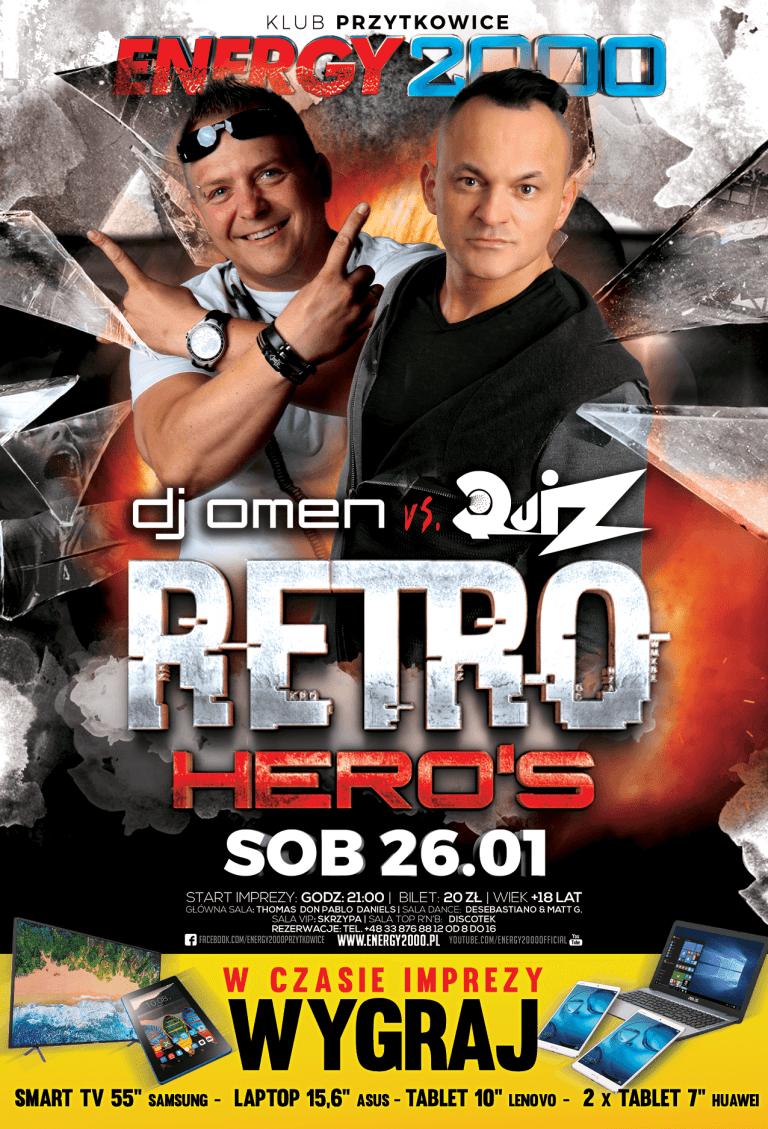 RETRO HERO’S ★ DJ OMEN & QUIZ