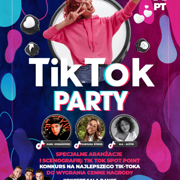 TikTok PARTY ☆ Gwiazdy TikTok’a ☆ Koncert SALA DANCE – DISCOBOYS