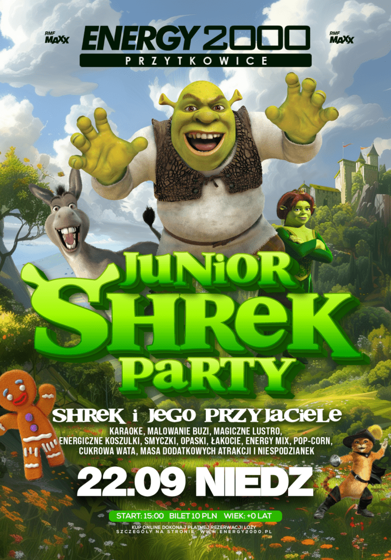 JUNIOR SHREK PARTY ☆ Niedziela 22.09