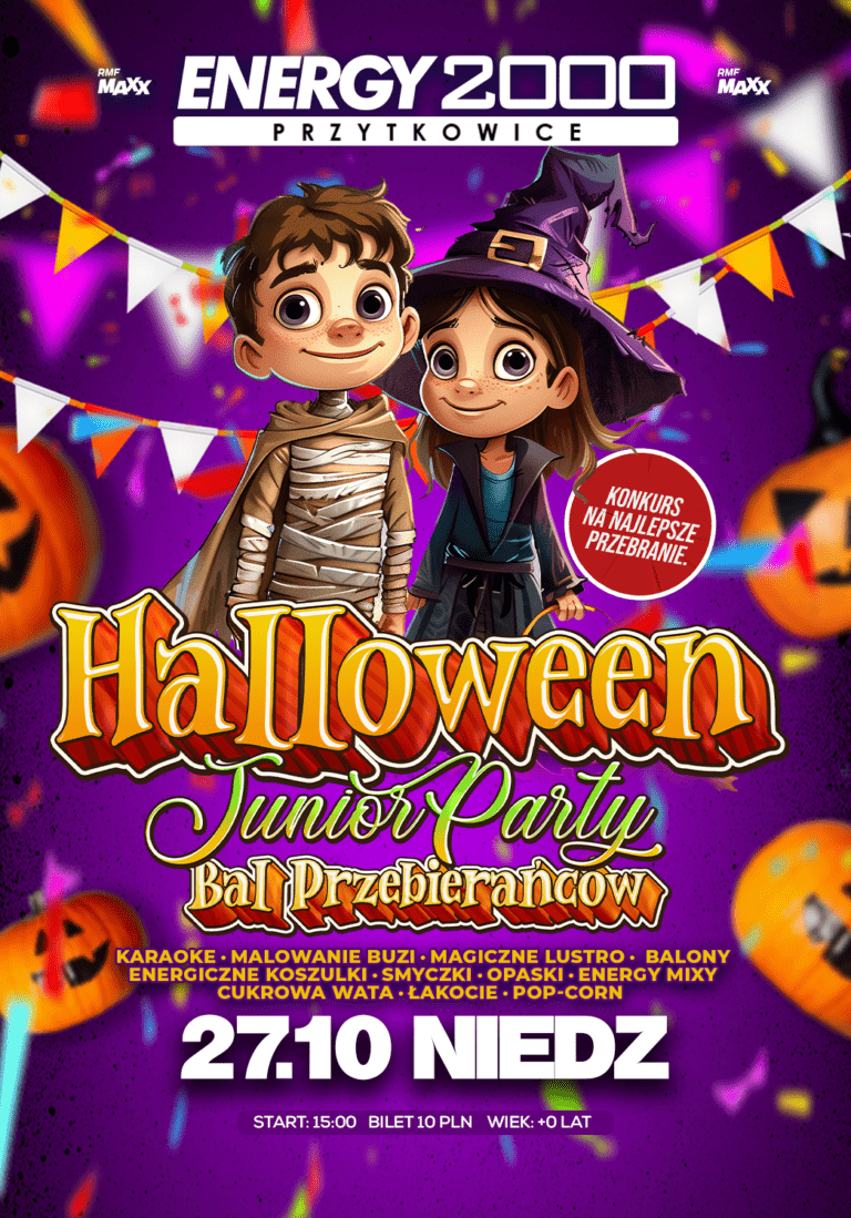 HALLOWEEN JUNIOR PARTY ☆ BAL PRZEBIERAŃCÓW ☆ Niedziela 27.10